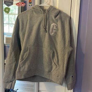 Champion grey sweatshirt, size large